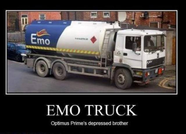 funny photo emo truck